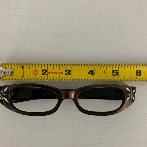 Vintage Frame France Paris Eyeglasses Rhinestones
